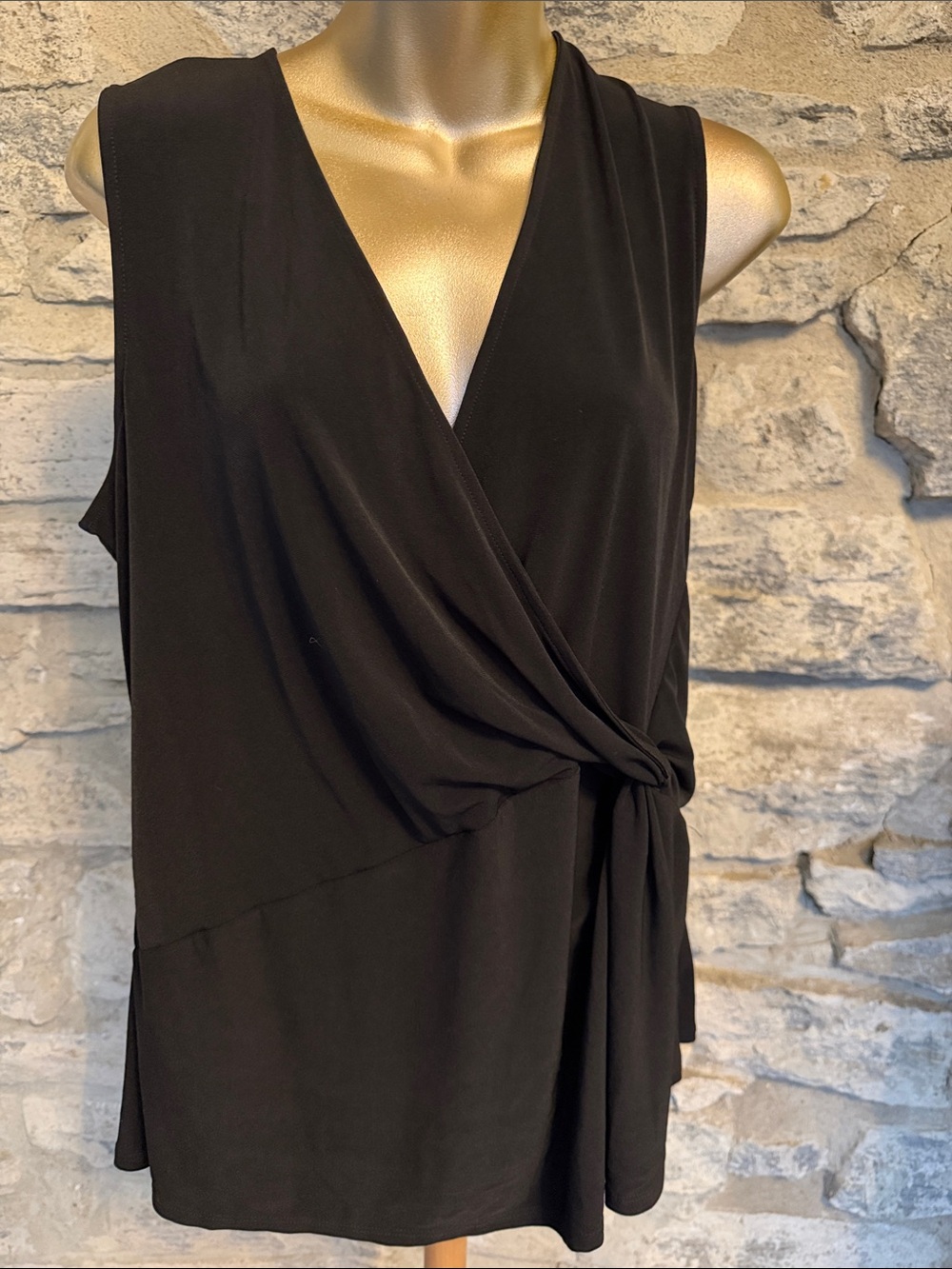Sleeveless  Wrap Knot Top